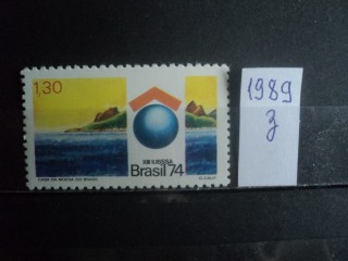 Фото марки Бразилия 1974г **