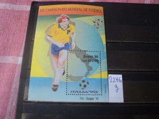 Фото марки Бразилия блок 1990г **