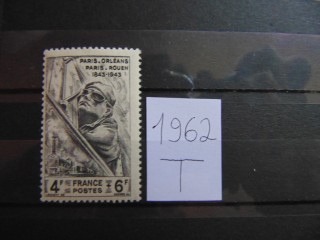 Фото марки Франция марка 1944г **