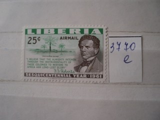 Фото марки Либерия 1961г **