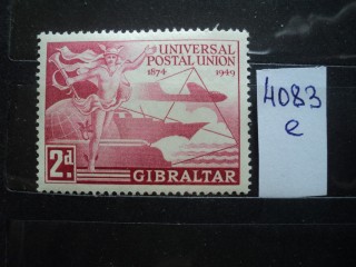 Фото марки Брит. Гибралтар 1949г **