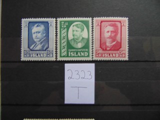 Фото марки Исландия серия 1954г **