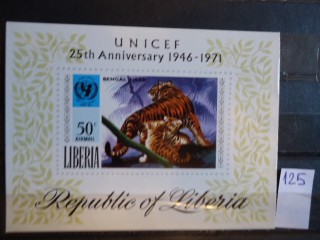 Фото марки Либерия 1971г блок **