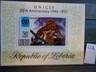 Фото марки Либерия 1971г блок **