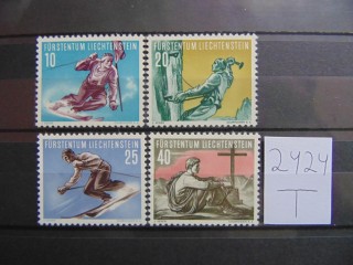 Фото марки Лихтенштейн серия 1955г **