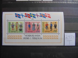 Фото марки Форерские острова блок 1983г **