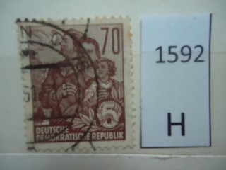 Фото марки ГДР 1953г