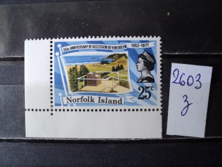 Фото марки Норфолк остров 1977г **