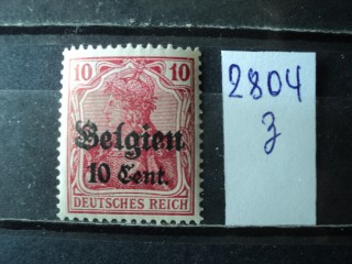 Фото марки Германская оккупация Бельгии **