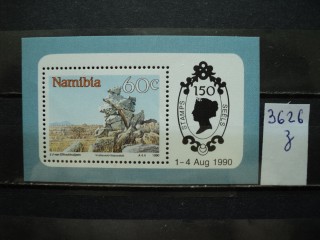 Фото марки Намибия блок 1990г **