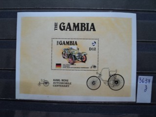 Фото марки Гамбия блок 1986г **