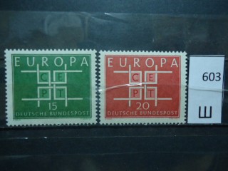 Фото марки Германия 1963г серия **