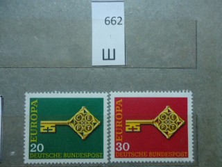 Фото марки Германия 1968г серия **