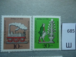 Фото марки Германия 1969г серия **