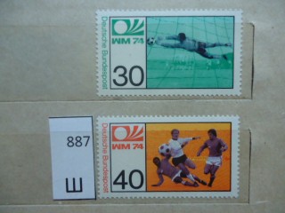 Фото марки Германия 1974г серия **