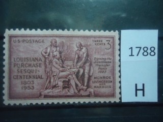 Фото марки США 1953г **