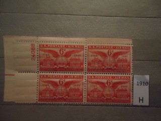 Фото марки США 1949г Квартблок **