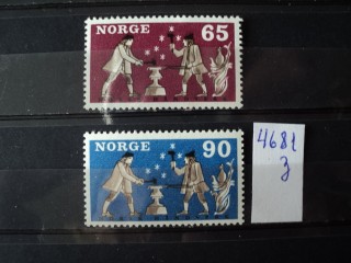Фото марки Норвегия серия 1968г **