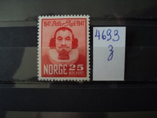Фото марки Норвегия 1947г **