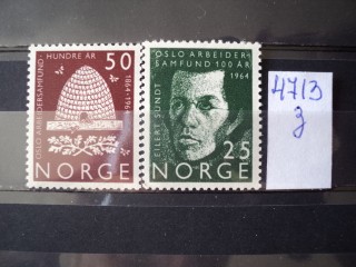 Фото марки Норвегия серия 1964г **