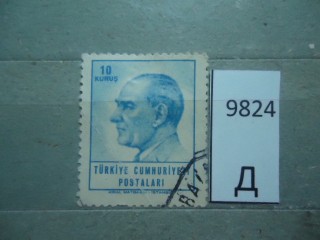 Фото марки Турция 1964г