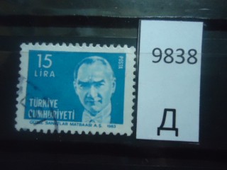 Фото марки Турция 1983г