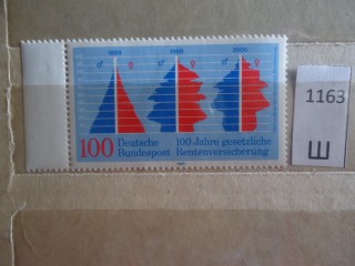 Фото марки Германия 1989г **
