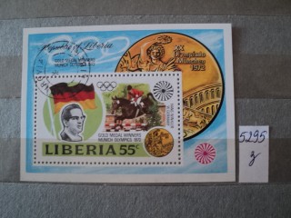 Фото марки Либерия блок 1972г