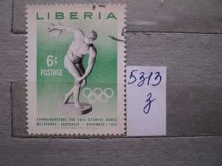 Фото марки Либерия 1956г