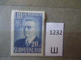 Фото марки Финляндия 1950г *