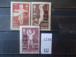 Фото марки Финляндия серия 1948г *