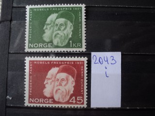 Фото марки Норвегия серия 1961г **