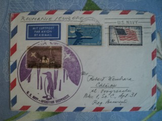 Фото марки США конверт Полярная почта