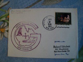 Фото марки Британия конверт Полярная почта
