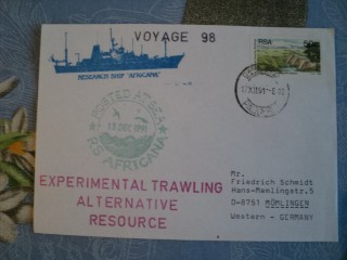Фото марки Южная Африка конверт Полярная почта