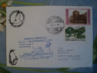 Фото марки Испания конверт