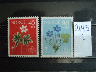 Фото марки Норвегия серия 1960г **