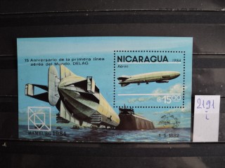 Фото марки Никарагуа блок **