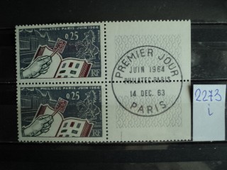 Фото марки Франция спецгашение