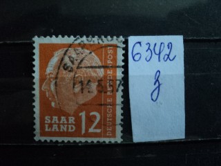 Фото марки Германия СААР 1957г