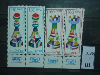 Фото марки Израиль 1976г серия сцепка **