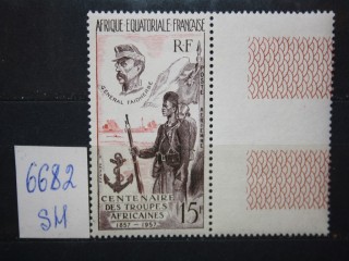 Фото марки Французская Экваториальная Африка 1957г **
