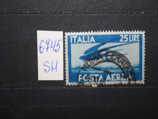 Фото марки Италия 1946г **