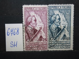 Фото марки Италия 1954г серия зубцовка-13 1-4