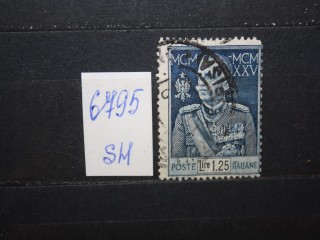 Фото марки Италия 1925г зубцовка-13,5