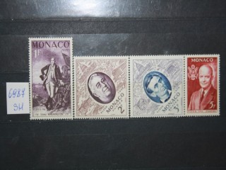 Фото марки Монако 1956г набор марок *