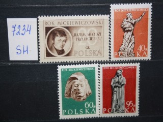 Фото марки Польша 1955г серия **