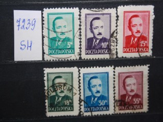 Фото марки Польша 1948г набор марок