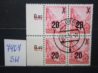 Фото марки ГДР 1954г квартблок