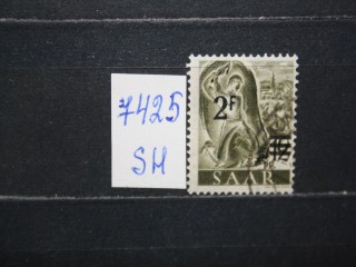 Фото марки Саар 1947г